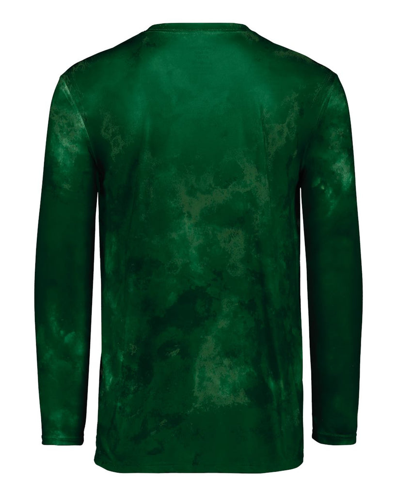 Dark Green Cloud Print