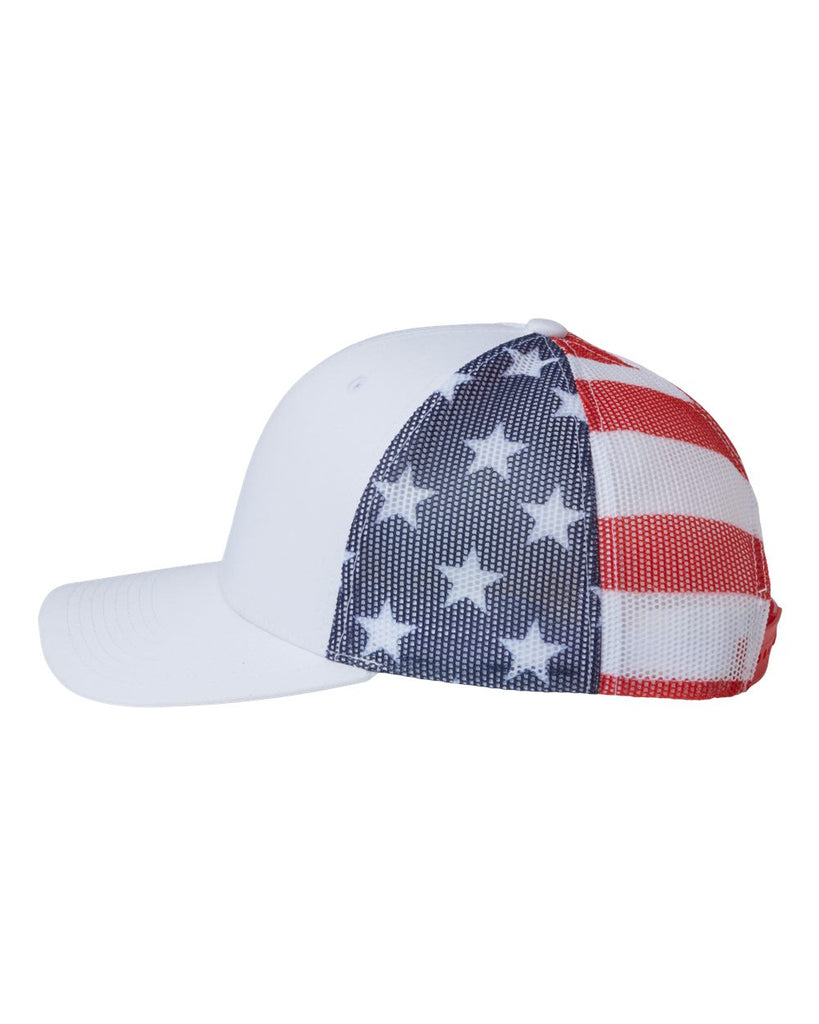 White/ USA Flag