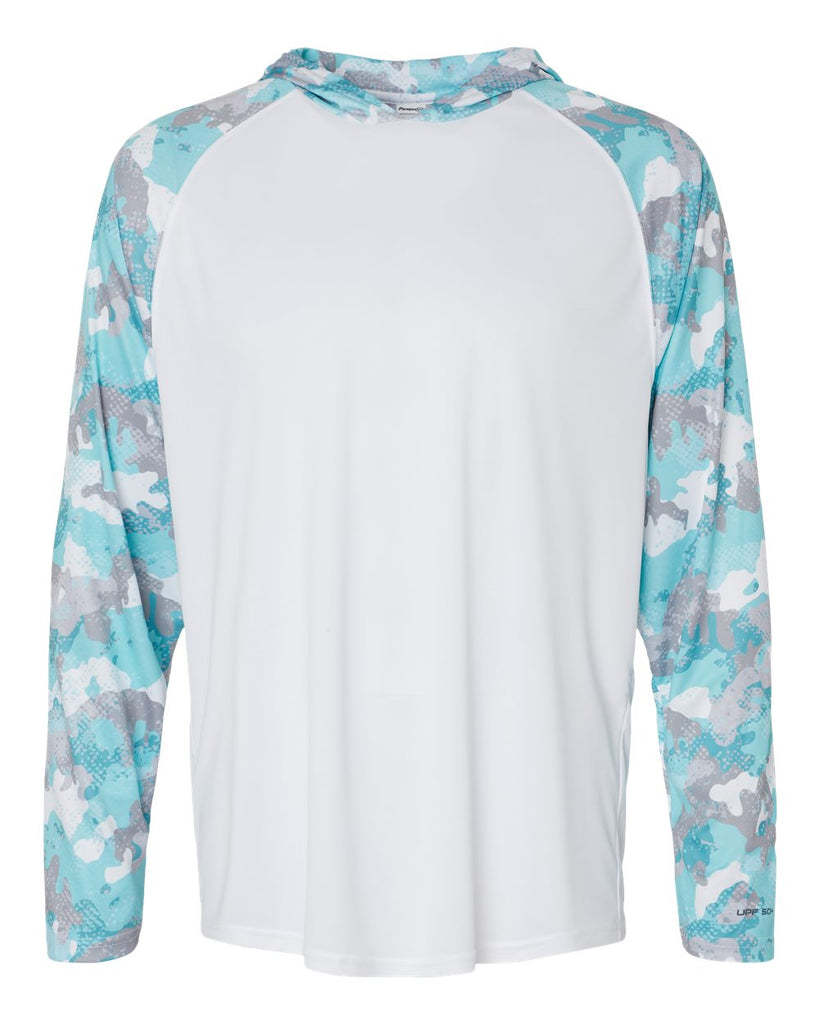 White/ Aqua Camo