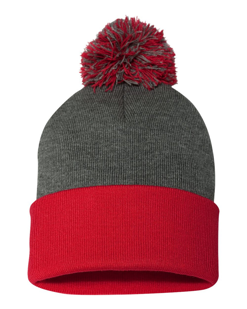 Dark Heather Grey/ Red