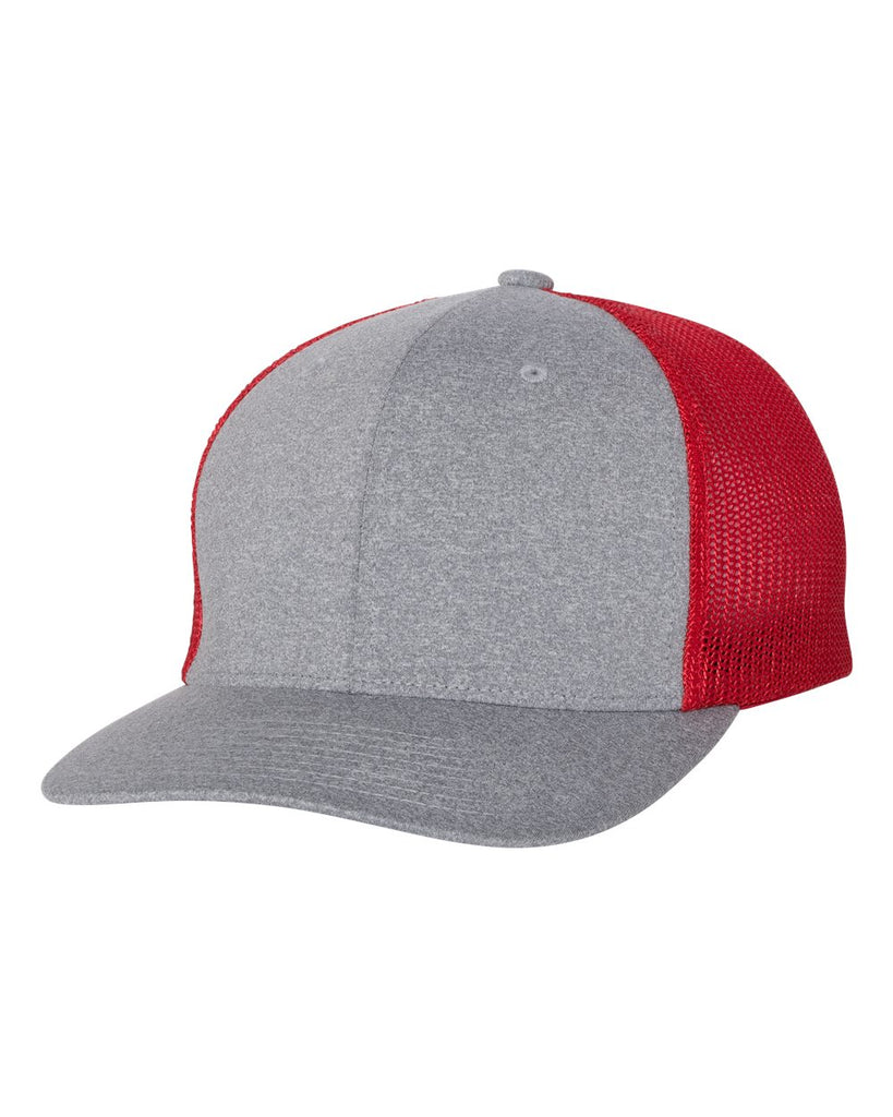 Heather Grey/ Red