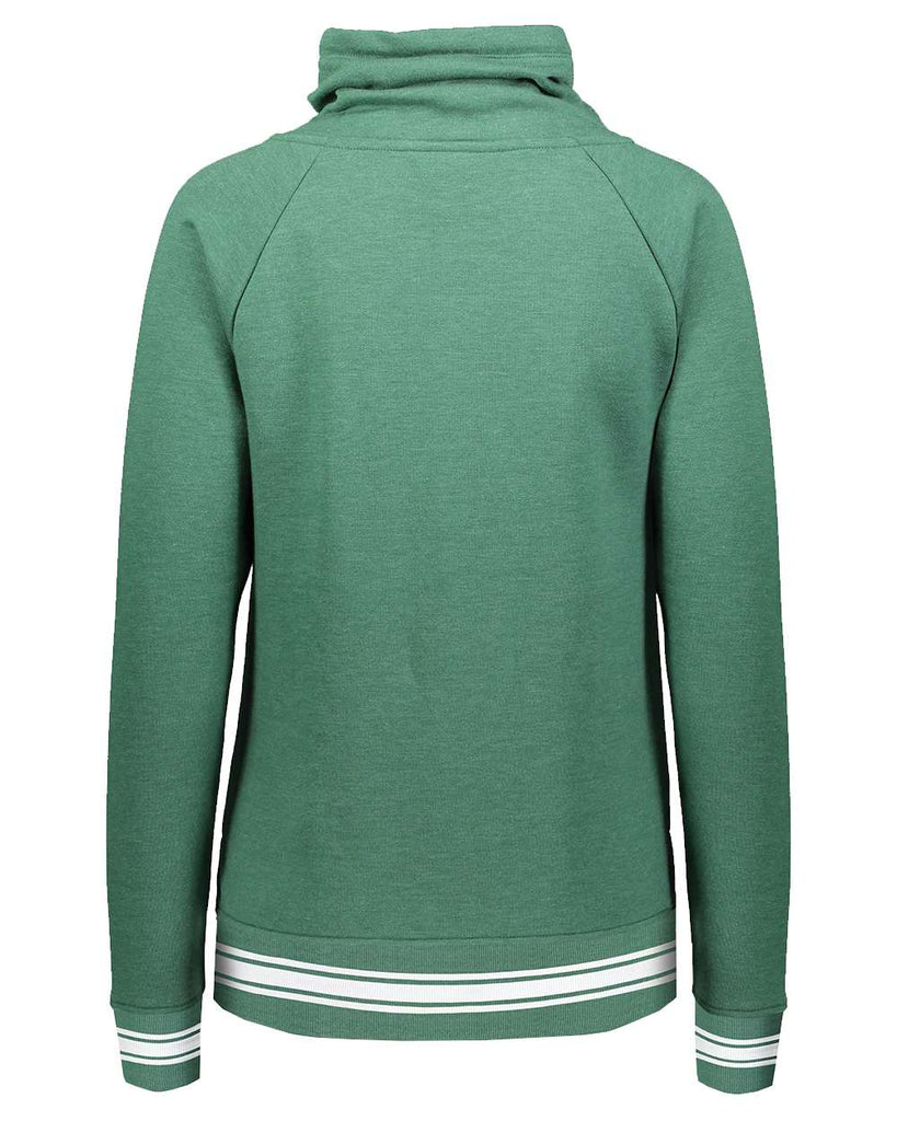 Dark Green Heather/ White