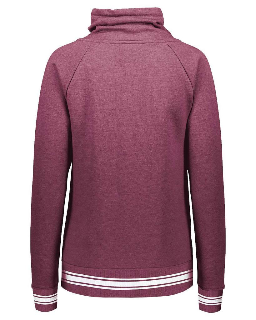 Maroon Heather/ White