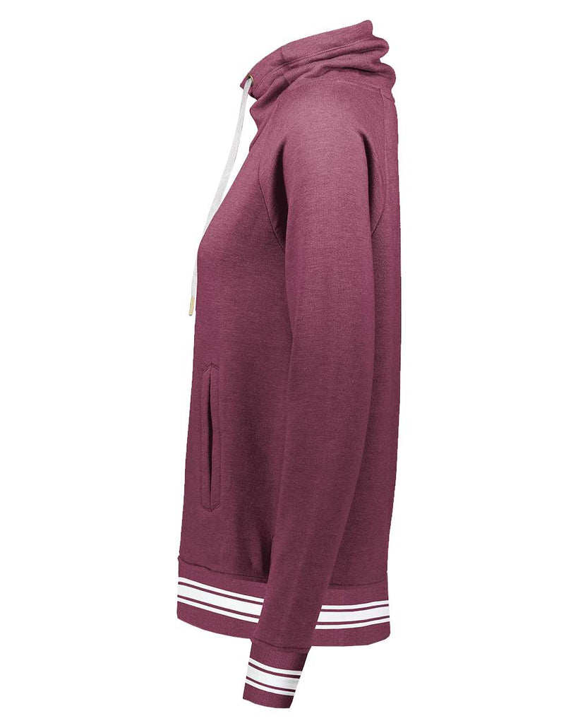 Maroon Heather/ White