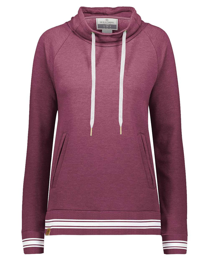 Maroon Heather/ White