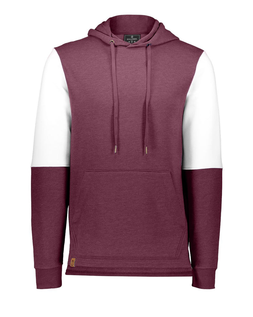 Maroon Heather/ White